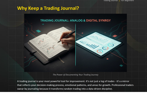 Trading Journaling for Beginners
